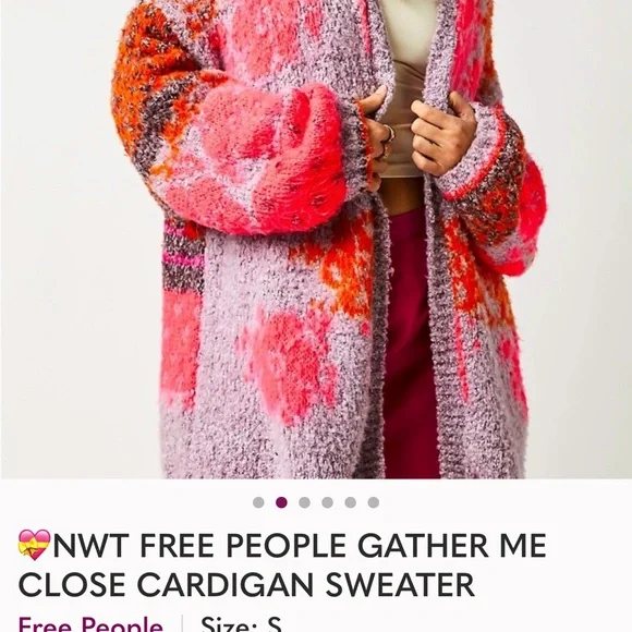 Free people gather me close cardi NWT - Picture 2 of 7